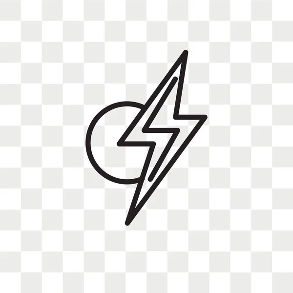 Icona Vettoriale Flash Isolata Sfondo Trasparente Concetto Logo Flash — Vettoriale Stock