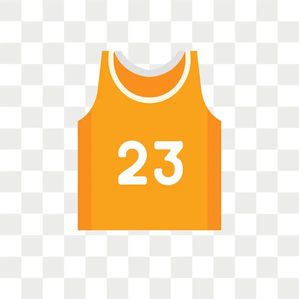 Saydam Arka Plan Üzerinde Basketbol Forma Logo Kavramı Izole Basketbol — Stok Vektör