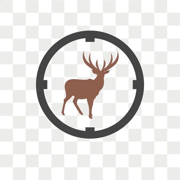 Icône Vectorielle Hunter Isolée Sur Fond Transparent Concept Logo Hunter — Image vectorielle