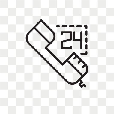 Saydam arka plan üzerinde müşteri hizmet logo kavramı izole müşteri hizmeti vektör simgesi