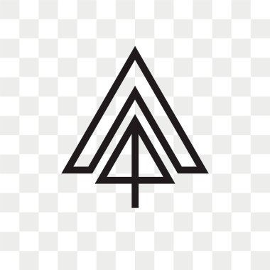 Yukarı ok vektör simgesi ok logo kavramı kadar şeffaf arka plan üzerinde izole