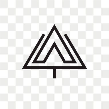 Yukarı ok vektör simgesi ok logo kavramı kadar şeffaf arka plan üzerinde izole