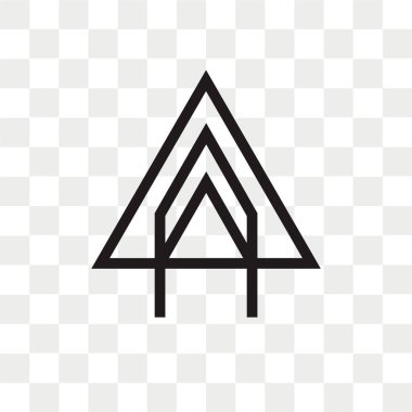 Yukarı ok vektör simgesi ok logo kavramı kadar şeffaf arka plan üzerinde izole