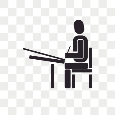 Saydam arka plan üzerinde çizim logo kavramı izole çizim vektör simgesi