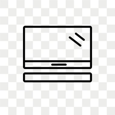 Saydam arka plan üzerinde yağmurluk yandaş logo kavramı izole Mac Pro vektör simgesi