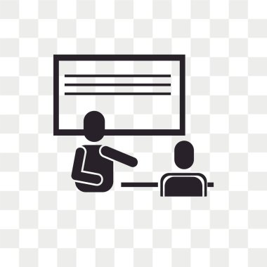 Saydam arka plan üzerinde öğrenme logo kavramı izole öğrenme vektör simgesi