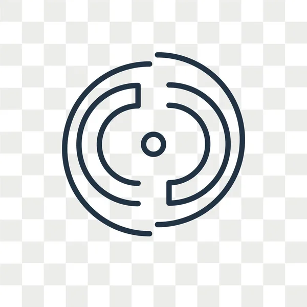 Tortendiagramm Vektorsymbol Isoliert Auf Transparentem Hintergrund Tortendiagramm Logo Konzept — Stockvektor