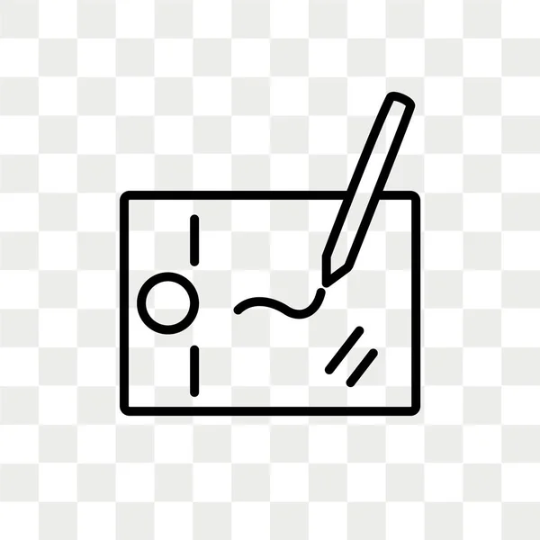 Digital Pen Icono Vectorial Aislado Sobre Fondo Transparente Concepto Logotipo — Vector de stock
