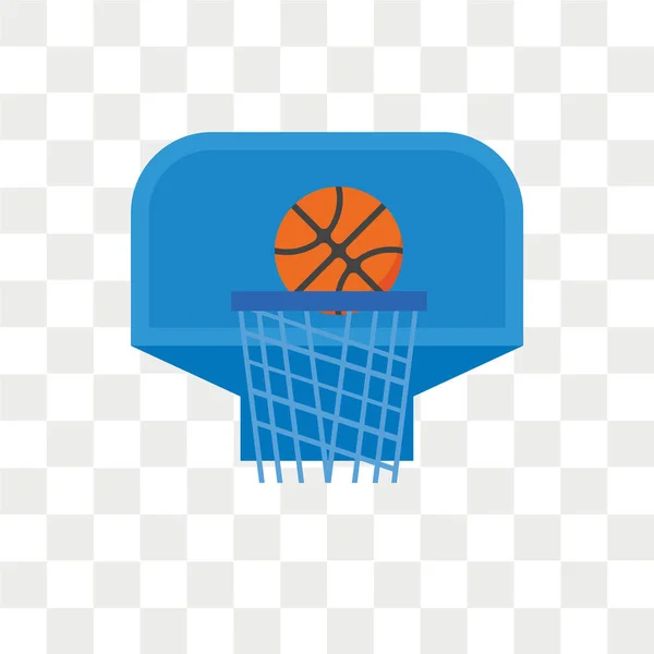 Saydam Arka Plan Üzerinde Basketbol Logo Kavramı Izole Basketbol Vektör — Stok Vektör