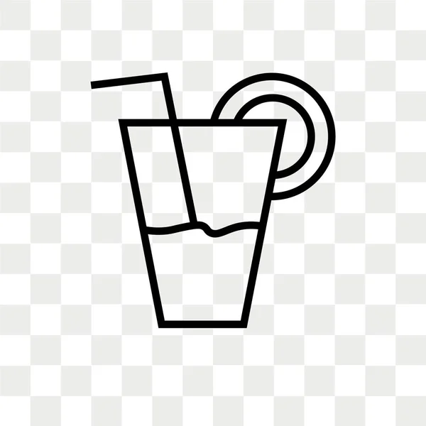 Icône Vectorielle Jus Isolée Sur Fond Transparent Concept Logo Juice — Image vectorielle