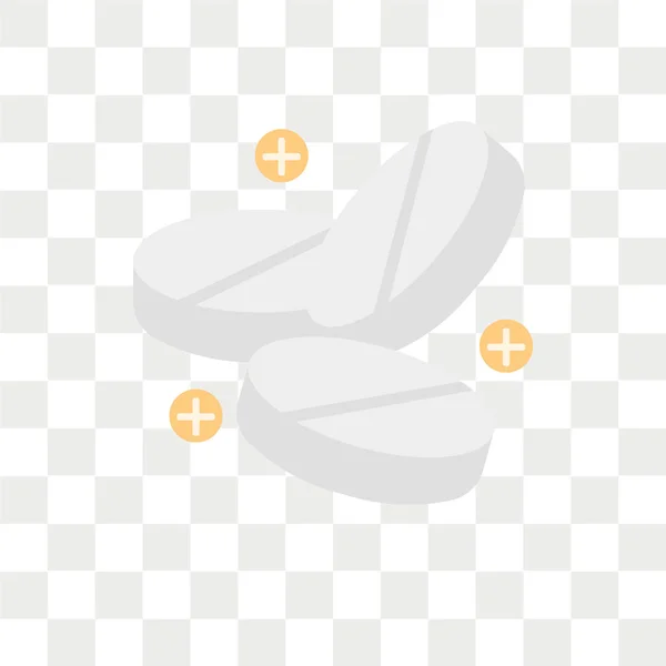 Pillen Vektor Symbol Isoliert Auf Transparentem Hintergrund Pillen Logo Konzept — Stockvektor