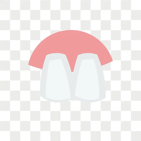 Піктограма Вектора Зубів Ізольована Прозорому Фоні Концепція Логотипу Зубів — стоковий вектор
