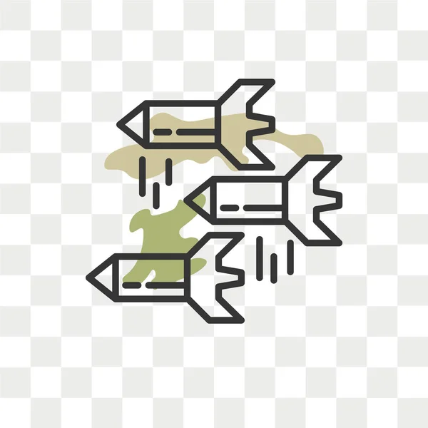 Icono Vector Bomba Aislado Sobre Fondo Transparente Concepto Logotipo Bomba — Vector de stock