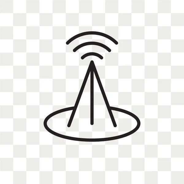 Значок Вектора Изолирован Прозрачном Фоне Концепция Логотипа Wifi — стоковый вектор