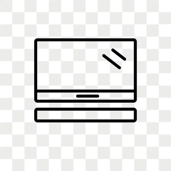 Icono Vectorial Mac Pro Aislado Sobre Fondo Transparente Concepto Logotipo — Archivo Imágenes Vectoriales