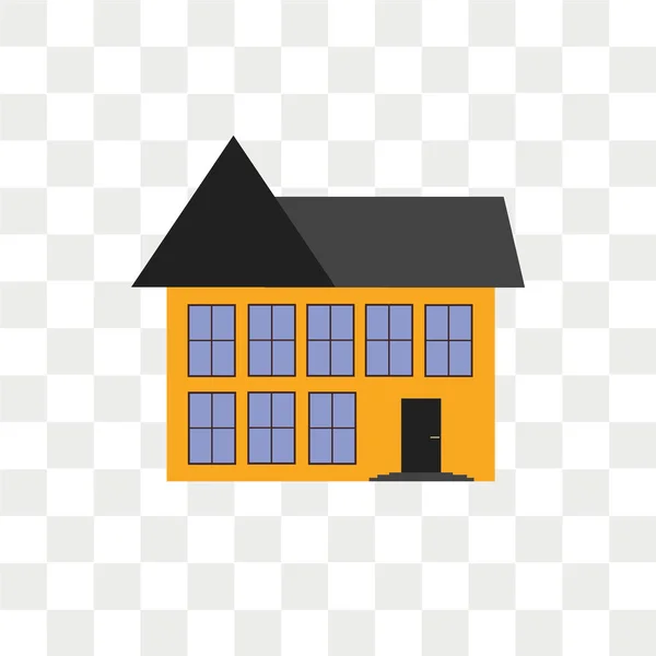 家ロゴのコンセプト 透明な背景に分離された家ベクトル アイコン — ストックベクタ
