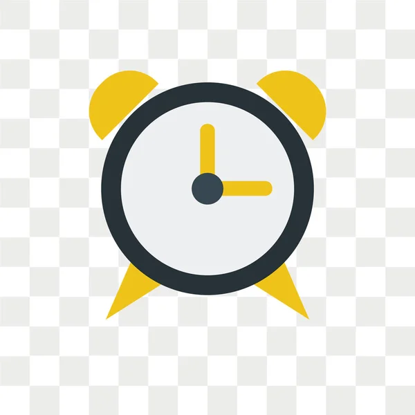 Reloj Icono Vectorial Aislado Sobre Fondo Transparente Reloj Concepto Logotipo — Vector de stock