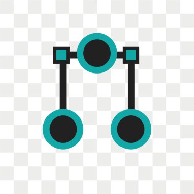 Saydam arka plan üzerinde veri akışı logo kavramı izole veri akışı vektör simgesi