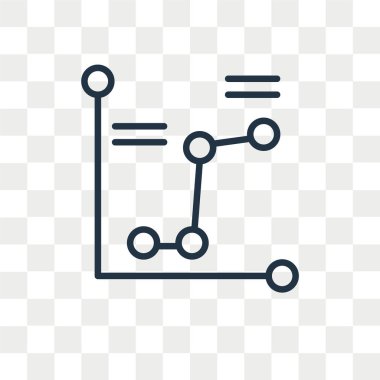 Saydam arka plan üzerinde Analytics logo kavramı izole analytics vektör simgesi