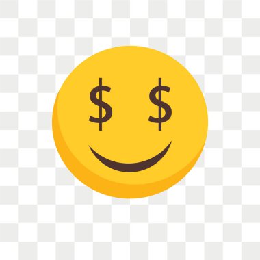 Saydam arka plan üzerinde açgözlülük logo kavramı izole açgözlülük vektör simgesi