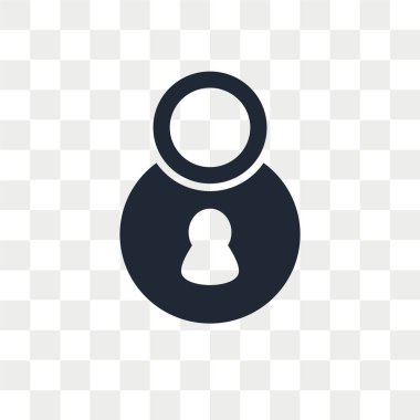 Saydam arka plan üzerinde kilit logo kavramı izole kilit vektör simgesi