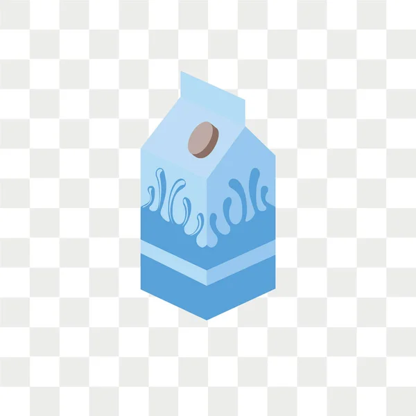 ミルク ベクトルのアイコンが透明な背景 ミルク ロゴのコンセプトに分離 — ストックベクタ