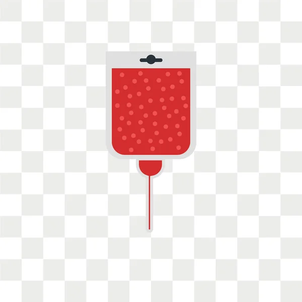 Icono Vector Transfusión Sangre Aislado Sobre Fondo Transparente Concepto Logotipo — Archivo Imágenes Vectoriales