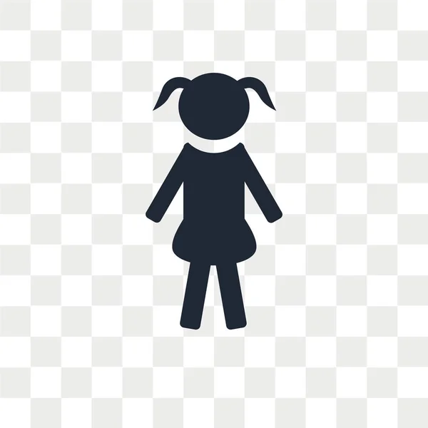 Детский Вектор Значок Изолирован Прозрачном Фоне Концепция Логотипа Ребенка — стоковый вектор