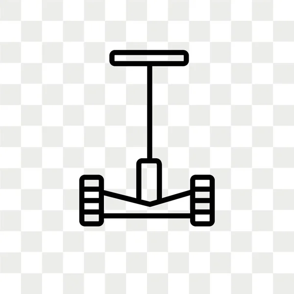 Hoverboard Icono Vector Aislado Sobre Fondo Transparente Concepto Logotipo Hoverboard — Vector de stock