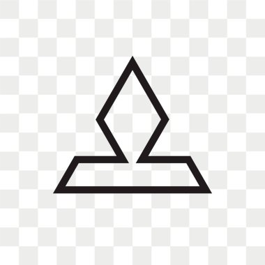 Yukarı ok vektör simgesi ok logo kavramı kadar şeffaf arka plan üzerinde izole