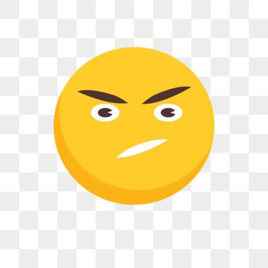 Saydam arka plan üzerinde üzgün logo kavramı izole üzgün vektör simgesi