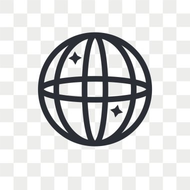 Saydam arka plan üzerinde ayna top logo kavramı izole ayna top vektör simgesi