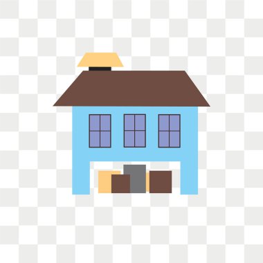 Saydam arka plan üzerinde ambar logo kavramı izole ambar vektör simgesi