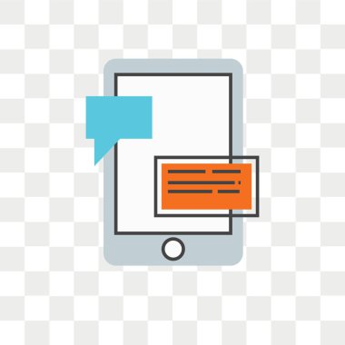 Saydam arka plan üzerinde Tablet logo kavramı izole tablet vektör simgesi