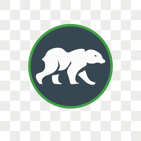 Ícone Vetor Urso Polar Isolado Fundo Transparente Conceito Logotipo Urso —  Vetores de Stock