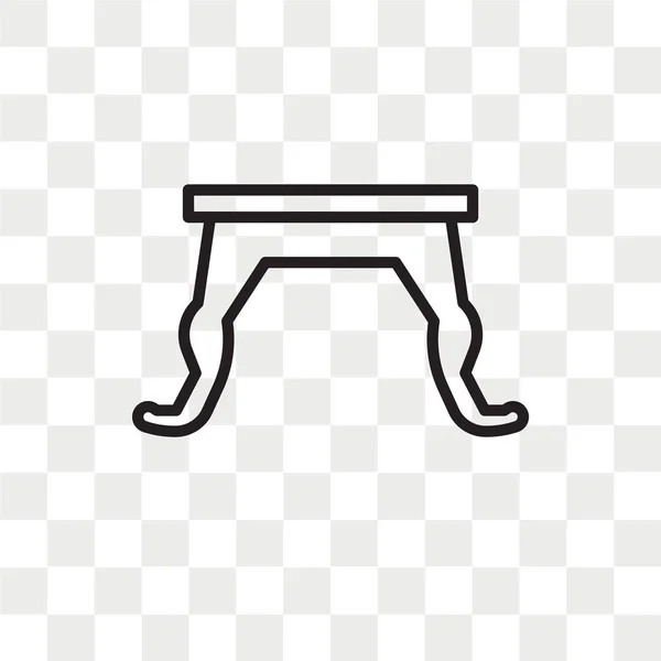 Saydam Arka Plan Üzerinde Tablo Logo Kavramı Izole Tablo Vektör — Stok Vektör