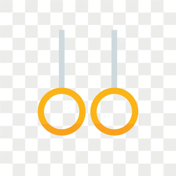 Ringe Vektorsymbol Isoliert Auf Transparentem Hintergrund Ringe Logo Konzept — Stockvektor