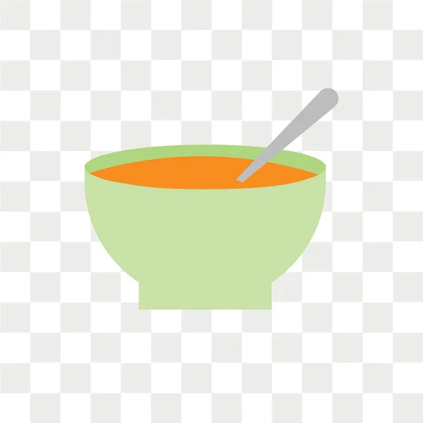 Иконка Вектора Супа Изолирована Прозрачном Фоне Концепция Логотипа Супа — стоковый вектор