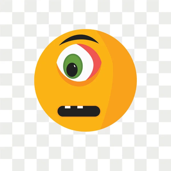 悲しい笑顔ベクトルのアイコンが透明な背景 悲しい笑顔ロゴのコンセプトに分離 — ストックベクタ