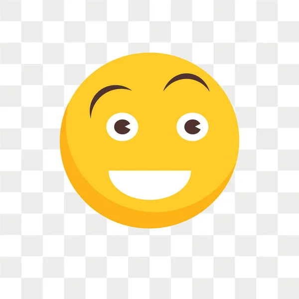 Счастливый Вектор Значок Изолирован Прозрачном Фоне Счастливая Концепция Логотипа — стоковый вектор