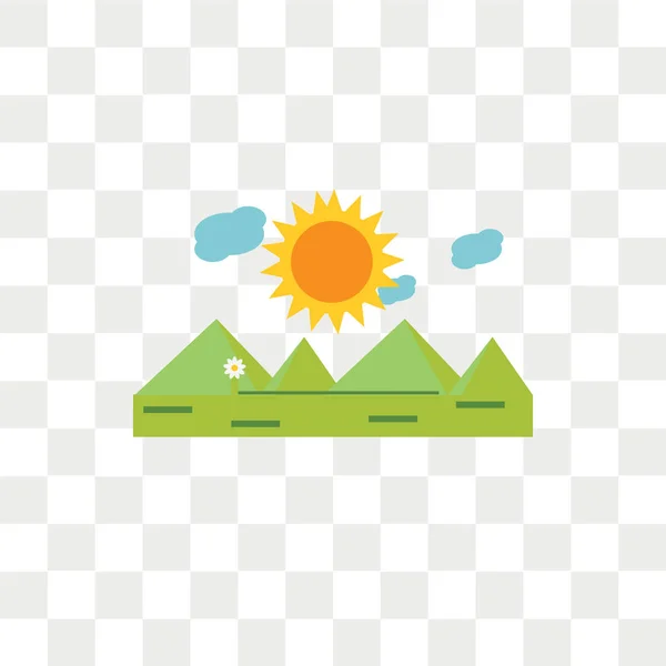 Ícone Vetor Solar Isolado Fundo Transparente Conceito Logotipo Sol —  Vetores de Stock