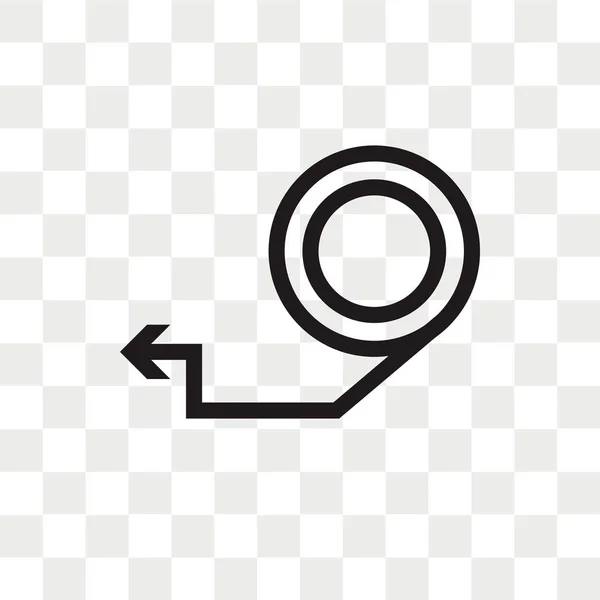 Піктограма Лівої Стрілки Ізольовано Прозорому Фоні Концепція Логотипу Лівої Стрілки — стоковий вектор