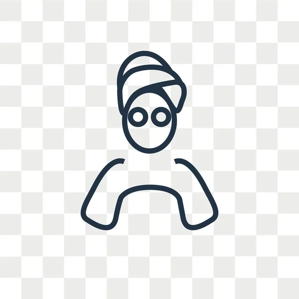 Πρόσωπο Μάσκα Διανύσματος Εικονίδιο Απομονώνονται Διαφανές Φόντο Μάσκα Προσώπου Λογότυπο — Διανυσματικό Αρχείο
