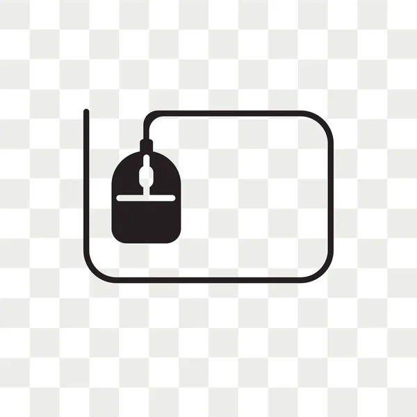 Pictogram Van Vector Van Het Computer Muis Geïsoleerd Transparante Achtergrond — Stockvector