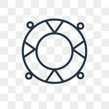 Saydam arka plan üzerinde cankurtaran logo kavramı izole cankurtaran vektör simgesi