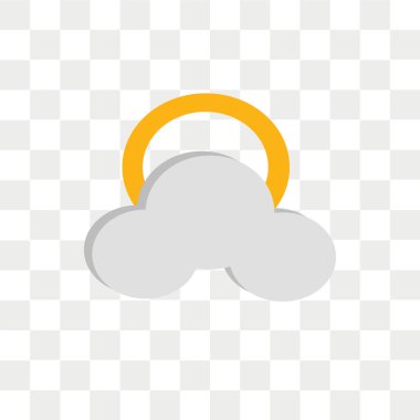 Saydam arka plan üzerinde güneş logo kavramı izole güneş vektör simgesi