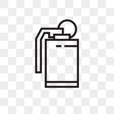 Saydam arka plan üzerinde Granade logo kavramı izole Granade vektör simgesi