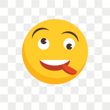 Saydam arka plan üzerinde deli logo kavramı izole deli vektör simgesi