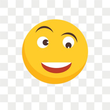 Saydam arka plan üzerinde deli logo kavramı izole deli vektör simgesi