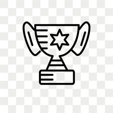 Saydam arka plan üzerinde ödül logo kavramı izole Ödülü vektör simgesi